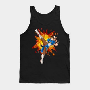 Chun-Li Kick! Tank Top